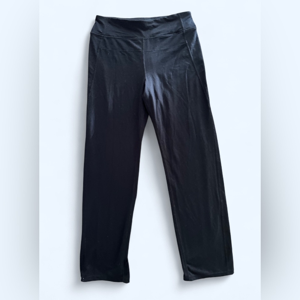 Calvin Klein Jeans Womens Stretchy Yoga Activewear Black High-Waisted Leggings